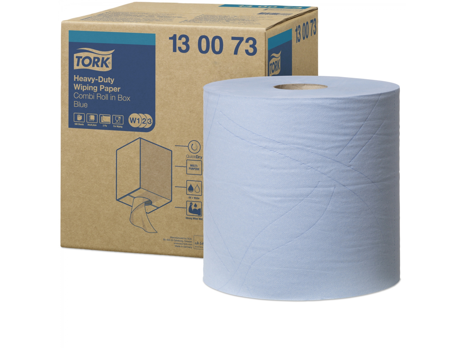 Czyściwo x1 Tork 130073 QD Blue Premium 2W 170mb